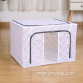 Custom nylon storage box foldable storage box for clothes with lid waterproof folding clothing quilt storage box